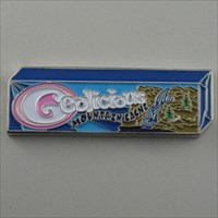 Geolicious Mountain Cache Geocoin pol nickel front