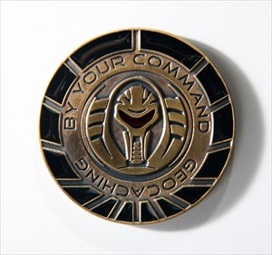 Orion&#39;s By Your Command Geocoin AG (front)