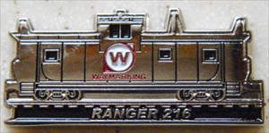 Trainset Geocoin - Caboose front