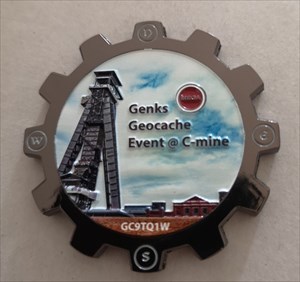 Genks Geocache Event 2023 Trackable - Coin front