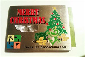 Christmas Card Geocoin
