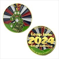 Leap Year 2024 Multi Event Leap Frog Geocoin - UK
