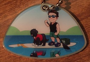 Trackable with Bryan/sunglasses and dog