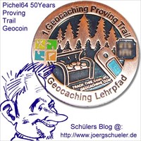 Pichel64 50Years Proving Trail Geocoin