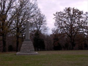 The grave of Meriwether Lewis in the Natchez Trace