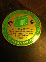 Personal Geo-Achievement Coin 1000 Finds