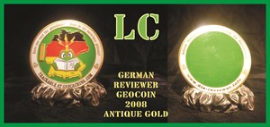 LC&#39;s GRC 2008 German Reviewer Geocoin *AG*