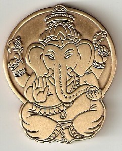 Ganesha Elephant God Geocoin
