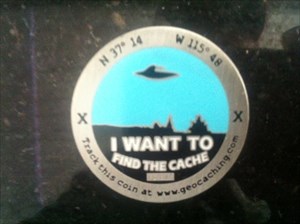UFO coin Back