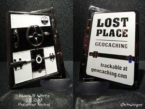 Lost Places Geocoin | Black &amp; White LE192/200