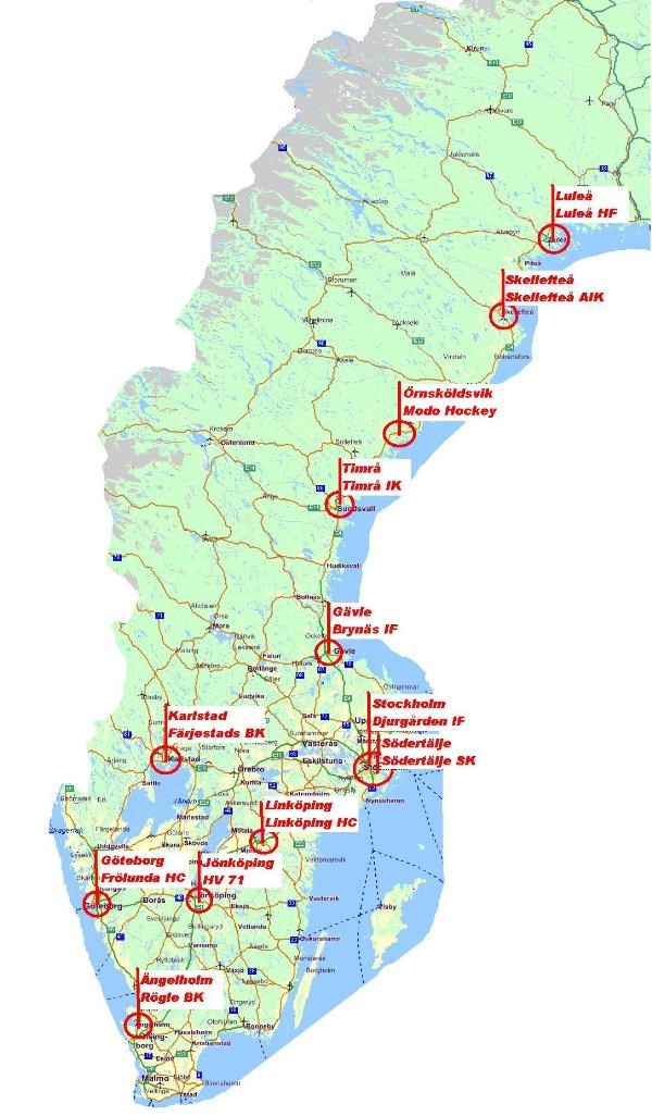 Karta Sverige Stã¤Der | Sverigekarta