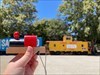 Train is now stationed by our state’s railroad museum. It’s enjoying all of the rich American rail history in this historic section of our state capital. Log image uploaded from Geocaching® app