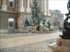 Bobble Head Beaver in Budapest The palace fountain