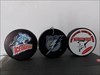 Different pucks The puck amang other pucks: Nuremberg Ice Tigers and the Cologne sharks