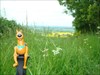 Scooby descending from the Ridgeway On his way to Monty&#39;s Cache, preparing for drop off.