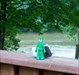 Gumby on the river Gumby visits MaxB&#39;s on the St Joseph River in Michigan