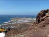TB on Lanzarote/Canary Island on Montana Roja with a view to Fuerteventura