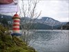 Lighthouse travelbug On Thunder Island in Cascade Locks