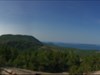 Actual photo with Acadia Natl Park.  This is on the summit of the Beehive trail overlooking the island and surroundings.