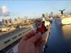 Santa goes aboard the Norwegian Sky cruise ship