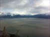 view from the cache not all that high of a location but is up a bit!!!  looking across the Turnagain Arm to Hope, Alaska