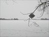 Frozen lake Inesis Visiting one of 6 islands on Lake Inesis, Latvia