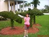 In Florida City, FL Dolphin Topiary at City Hall