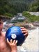Playing in the natural waterpark On Vancouver Island, BC