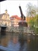 Der Kran in Lüneburg So ungefähr müßte die von mir gemachte Aufnahme aussehen. Im Vordergrund die Ilmenau mit den Stint-Fischen, in der Mitte der Kran und links davon das alte Kaufhaus.