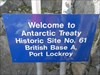 Mike arrives at Port Lockroy, Antarctica