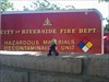 Travel Bug Tom Picture of Tom - Riverside County Fire Dept - California