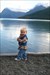 View from Skipping Stones Our one year old had a great time skipping stones along the beach at Eklutna Lake in Chugach State Park.