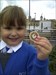 Tower of London Mia came to see me at work and thought she&#39;d take the coin for a day out too
