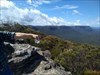 Alpha Man near Megalong Head Looking towards Narrow neck in the Blue Mountains