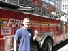 "The Fire Factory" Saw this truck on the street and was able to talk this fire fighter into taking this picture for us.