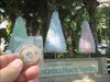 At plastic trees  made from empty water bottles