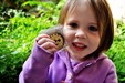 My daughter with the coin... She liked it a lot.