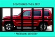 RED JAIL JEEP