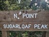 trackable at sugarloaf peak sign