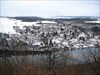 Winter view to Mechenice from Olesko