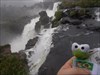 Pez Traveler at the Iguazu Falls