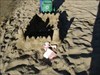 making sandcastels with  Mewoo