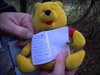 Pooh with his diary