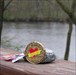 Robin's Geoswag Coin on the River Robin&#39;s Geoswag Coin visits MaxB&#39;s on the St Joseph River in Michigan