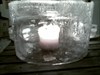 Cold winter this year, outside ice-candles!! Team Marzipan UK
