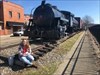 Dropped at GC2C3W7 to see the trains.  Log image uploaded from Geocaching® app