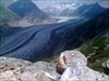 Der Kreuzritter am Aletschgletscher Der Aletschgletscher gehört zum UNESCO Welterbe. Hier sind wir auf ca 2300müm