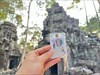 Found this TB at Ta Nei - Temple of Butterflies cache. This May I will bring him to Okinawa, Japan.  Log image uploaded from Geocaching® app