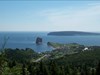 View of Percé from the cache location