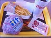 Eating at Hesburger in Finland